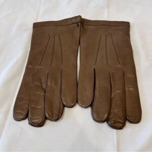 Madova Firenze Leather Gloves Cashmere Lined Size 10 Italy Brown NEW